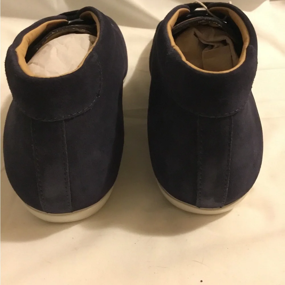 Santoni Blue suede classy shoe MEN SIZE 11 - Picture 7 of 10